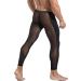MIZOK Men's Mesh Yoga Pants Compression Tights Medium Black - Buy Online on SooperMarket.com