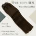 LAAVOO Easy Loop Hair Extensions - Brown 18 Inch Real Remy Hair with Microrings 50s Pack Brown #4 50g - Premium Microlink Extensions - Buy Online on SooperMarket.com