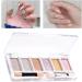 Nail Mirror Powder 6 Colours Manicure Chrome Glitter Pigment with Eyeshadow Sticks Golden nail chrome powder PINK - Buy Online on SooperMarket.com