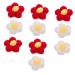 Cabilock 10pcs Hairpin Accessories Hair Pin Plush Yarn Crocheted Puff Flower Child Wedding Supplies Bow Tie Assorted Color 2 4X4cm