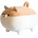 Aliangting 50cm Stuffed Animal Shiba Inu Plush Pillow Cute Soft Corgi Dog Pillow Plush Toy Gifts for Boys Girls Kids Birthday.(Brown) 19.7''