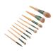 10-Piece Synthetic Eye Shadow & Concealer Brush Set with Storage Bag - Perfect for Beginners | International Shipping Available - Buy Online on SooperMarket.com