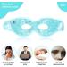 CONBELLA Gel Eye Mask with Eye Holes - Hot Cold Compress Pack for Eye Therapy | Cooling Mask for Puffy Eyes, Headaches, Migraines, Sinus, Dark Circles - Reusable Face Mask (6 Blue) - Buy Online on SooperMarket.com