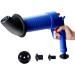 High Pressure Toilet Plunger Kit & Drain Cleaner Gun - Unclog Sinks & Toilets Effortlessly - Perfect for Home Use - Buy Online on SooperMarket.com