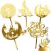 Eid Mubarak Cake Toppers Golden Ramadan Cake Topper Acrylic Moon Cake Topper for Islamic Muslim Festival Decorations - Buy Online on SooperMarket.com