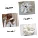 Wooneky 5pcs Bridesmaid Hair Accessories - Satin Elastic Hair Bands and Scrunchies Set in White - Wedding and Girls Hair Wrap - Buy Online on SooperMarket.com