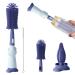 FainFun Baby Bottle Brush Set 3 in 1 Set Bottle Brush Baby Reusable Bottle Cleaner for Various Baby Bottles