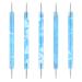 5Pcs Nail Dotting Pen Dotting Tools Set Double Ended Nail Art Dotting Tool Nail Design Dotting Tool for Gel Polish Decoration Blue
