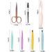WUBAYI 7Pcs Stainless Steel Tweezers Kit for Facial Hair Removal - Professional Eyebrow Tweezers Set for Men & Women - Buy Online on SooperMarket.com