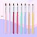 Lusofie 8Pcs Nail Clean Up Brush Set for Gel and Acrylic Nails - Oval Flat Brushes for Home and Salon Use - Buy Online on SooperMarket.com