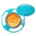 Baby Universal Gyro Bowl Anti Spill Dining Entertaining Toddler Magic Bowls Non Spill Feeding Toddler Gyro Bowl Rotating 360 Degrees Rotation Gyroscopic Smooth Bowl for Kids Toddlers (Green)