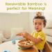 Munchkin Bambou Divided Plate - Stay Put Suction Plate for Babies & Toddlers | BPA Free Bamboo Plate for Baby Weaning | Kids' Mealtime Essential - Buy Online on SooperMarket.com