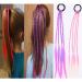 Liwein 16Pcs Colorful Hair Extensions | Vibrant Gradient Strands for Kids & Women | Perfect Braided Hair Accessories - Buy Online on SooperMarket.com