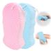 2Pcs Soft Exfoliating Bath Sponge  Dead Skin Remover for Body  Ultra Soft Bath Body Shower Sponge  Magic Bath Sponge Dead Skin Remover  Reusable Bath Sponge(Pink & Blue) 2 Count (Pack of 1)