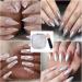 White Pearl Chrome Nail Powder - Glittery Aurora Magic Pearlescent Symphony for DIY Nail Art Decorations - Buy Online on SooperMarket.com