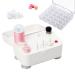 Bobbin Winder for Sewing Machines Easy to Carry Portable Automatic Bobbin Winding Machine with 25Pcs Plastic Bobbins for Sewing and Crafts Use