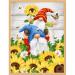 Stamped Cross Stitch Kits-Gnomes Counted Cross Stitch Kits for Beginners Adults Needlepoint Flowers Cross-Stitch Patterns Dimensions Needlecrafts Embroidery Kits Arts and Crafts Cross Stitch-F