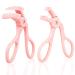 2 Style Eyelash Curler - Lash Curler with 2 Extra Silicone Replacement Pads Achieve Perfect Curls in 5 Seconds - Quick Natural Curling for Long Lasting (Pink)