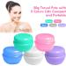 20ml Clear Cosmetic Containers - Empty Cream Jars with Screw Cap | 5-Piece Travel Makeup Set - Buy Online on SooperMarket.com