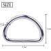 BronaGrand 1 Inch Metal Nickel Plated D Ring - Pack of 50, Silver - Buy Online on SooperMarket.com