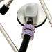 Bling Stethoscope Charms 4 Pack: Name Tags & Crystal Charms for Nurses, RTs, Vets - Violet Kiss Crystal (Silver/Purple/AB/Pink) - Buy Online on SooperMarket.com