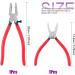 Swpeet Heavy Duty Breaker Grozer Pliers and Glass Running Pliers Kit - Perfect for Stained Glass | Flat & Curve Jaws with Rubber Tips - Buy Online on SooperMarket.com