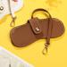 Vintage Leather Eyeglasses Case Holder | Portable Slim Sunglasses Pouch | Soft Glasses Bag for Men & Women - Brown - Buy Online on SooperMarket.com