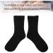 Diabetic Foot Ankle Quarter Socks for Swollen Edema & Circulatory Feet - Wide Non-Binding Top, Moisture Wicking - Black - Buy Online on SooperMarket.com