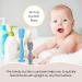 Baby Diaper Cream Brush Set - 4 Pack Silicone Spatula Applicators for Newborns - 2 Large & 2 Small Sizes - Gray and White - Buy Online on SooperMarket.com