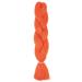 MapofBeauty 24/60cm Afro Jumbo Braid Hair Synthetic Hair Extensions (Fluorescent Orange)