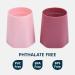 Tiny Twinkle Training Cup 2 Pack - Silicone Cups for Baby Led Weaning - Soft Open Cup for Independent Drinking (Pink Burgundy) - Buy Online on SooperMarket.com