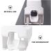 Elzey Wall-Mounted Electric Toothbrush Holder - Multi-Purpose Stand for Toothbrushes & Toothpaste - White | International Shipping Available - Buy Online on SooperMarket.com