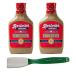 Bertman Ball Park Mustard  2 16 oz Bottles of Original Bertmans Mustard With Basting Brush - Famous Spicy Brown Mustard