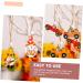 Cabilock 2 Boxes Thanksgiving Pendant Thanksgiving Gnome Pendant Festive Pendant Cartoon Wooden Accessories - Buy Online on SooperMarket.com