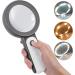 Garta Magnifying Glass 30x 18LED Handheld Magnifying Glass with Light with 3 Modes Reading Magnifying Glass for Seniors Reading Hobby Crafts Computer Repair and Jewelry Loupe(Gray) - Buy Online on SooperMarket.com
