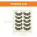 KALLORY False Eyelashes 10 Pairs Decorative Fake Lash Shiny Gems Eyelashes Women Makeup Supplies False Lashes - Buy Online on SooperMarket.com