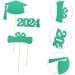 Lurrose 2023 Graduation Vase Picks 9pcs Party Decorations Desktop Paper Party Supplies Decorative Vase Decor - Buy Online on SooperMarket.com