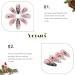 Vatocu Christmas False Nails - Short Red Press on Nails with Snowflakes, Elk, and Snowman Designs - 24pcs for Women and Girls - Buy Online on SooperMarket.com