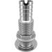 iSure Marine Stainless Steel 1 Barbed Straight Thru-Hull Drain Connector with Nut - Boat Plumbing Fittings for Boats, Yachts, Marine - Buy Online on SooperMarket.com