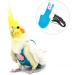 VILLCASE Parrot Flight Suit Diaper with Leash | Cockatiel & Pigeon Flying Clothes - International Shipping Available - Buy Online on SooperMarket.com