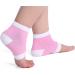 Buy Heel Socks - Washable Gel Spa Moisturizing Foot Care - Open Toe Protection for Dry Cracked Heels (2 Pack Pink) - International Shipping Available - Buy Online on SooperMarket.com