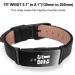 Leather Wrist Band Compatible with Inspire HR/Inspire/Inspire 2 - Black Strap for Men and Women - Buy Online on SooperMarket.com