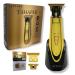 Trimmer for Men by SUPREME TRIMMER ST5200 Professional Barber Hair Trimmer Cordless Clipper Liner Beard Trimmer - Chrome Gold T-Shaper Li (Extra Blade Included) Chrome Gold W/ Blades