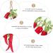 Abaodam 2 Strings Simulation Red Long Pepper Vines Decor Long Pepper Adornment Chili Cook Off Decorations Red 55X8.5X5CM - Buy Online on SooperMarket.com