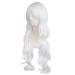 MapofBeauty Charming Women's Long Curly Full Hair Wig 28/70cm - White - Buy Online on SooperMarket.com