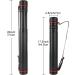 3 Pack Extendable Poster Tubes - Telescoping Art Transport Tubes for Documents, Blueprints & Artwork - Water-Resistant Storage - Hard Plastic, Black - 18-27.5 - 2.75 Opening - Buy Online on SooperMarket.com