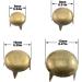 ACTENLY 160pcs Bronze DIY Nailhead Round Dome Studs Assorted Kit for Leathercraft Rivet Metal Punk Spikes - 6/8/10/12mm - Buy Online on SooperMarket.com