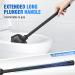Uptronic All-Angle Toilet Plunger with Holder - Heavy Duty Black Plunger for Bathroom - Buy Online on SooperMarket.com