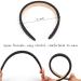 Wecoe 4 Pack Padded Headbands - Non Slip Fashion Headbands for Women and Kids - Cute Aesthetic Y2K Hair Accessories in Light Blue, Black, Pink, and White - Buy Online on SooperMarket.com