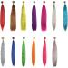 Red Striped Synthetic Feather Hair Extension Stick - 16 inch | Prinfantasy BZ239 - Buy Online on SooperMarket.com